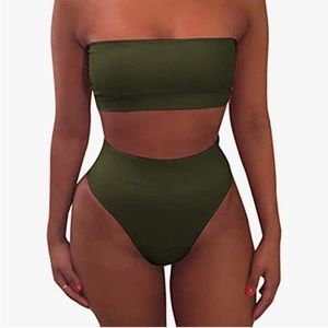 Women’s cheeky high waisted bikini swimsuit